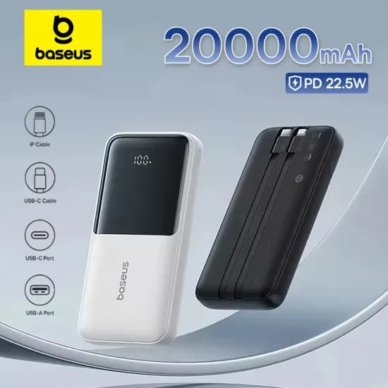Baseus 고속 충전 휴대폰 외장 배터리 보조배터리 충전기 20000mAh PD 22.5W