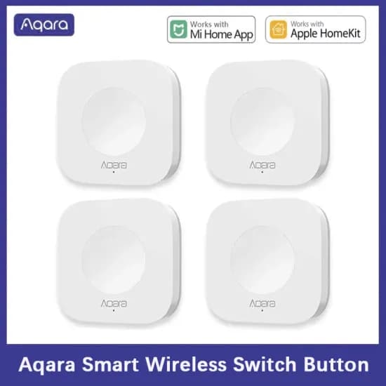 Aqara 센서 스마트 무선 미니 스위치 키 지그비 연결 원격 원키 제어 버튼 홈 보안 Mihome Homekit