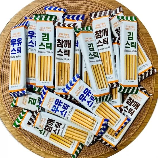 막대과자 16g 48개 참깨 우유 김맛 랜덤발송