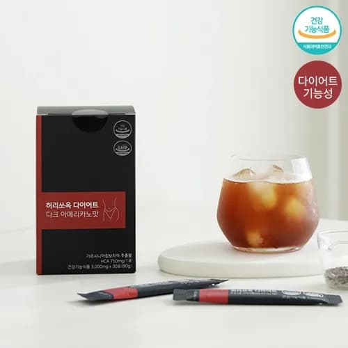 허리쏘옥 다이어트커피 다크 아메리카노맛 3g 30포 1박스