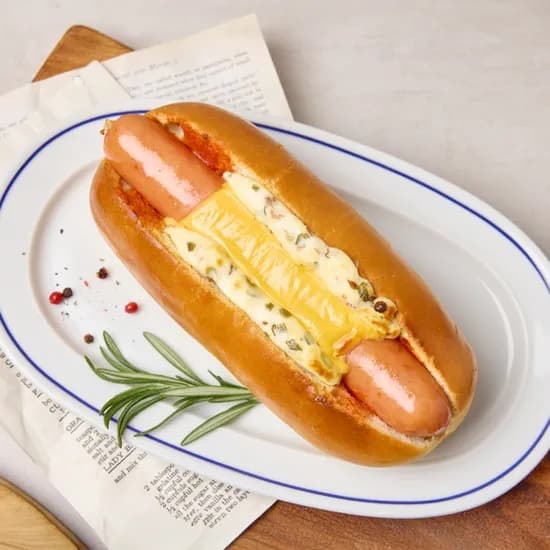 킬바사 대파크림 핫도그 174g 4팩