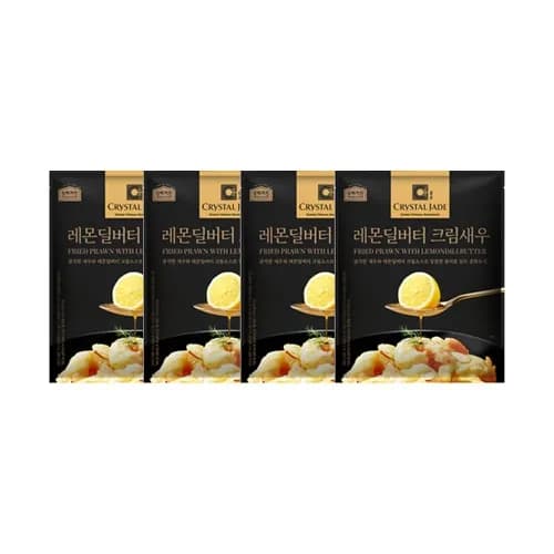 크리스탈제이드 레몬딜버터 크림새우 355g x 4팩 1420g