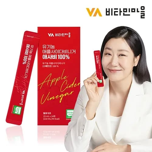 유기농 애플사이다비니거 애사비 100% 15ml 14포 1박스
