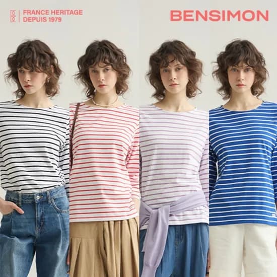 25SS 여성 스트라이프 티셔츠 4종 택1