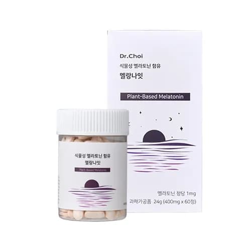 닥터초이 멜랑나잇 식물성 멜라토닌 400mg 60정