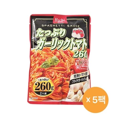 하치 타푸리 갈릭토마토소스 파스타소스 260g x 5팩