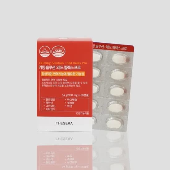 카밍 솔루션 레드 릴렉스 프로 900mg 60정