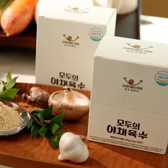 모두의 육수 야채 멸치 사골 택 1 120g 4g 30입