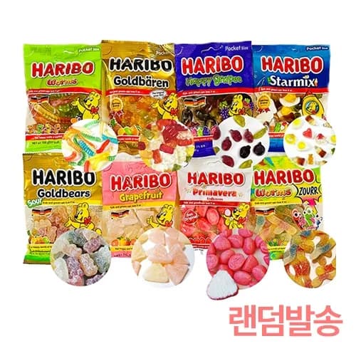 하리보 인기젤리 과일맛 젤리 100g x 12봉
