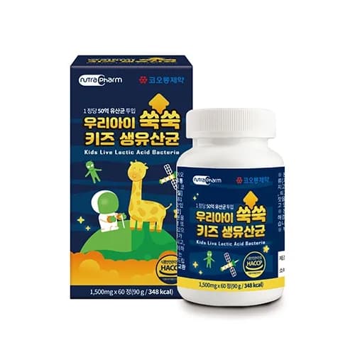 우리아이 쑥쑥 키즈 생유산균 1500mg 60정 2개월분