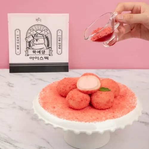 학예당 크림치즈 찰떡 딸기 로투스 옥수수크림 40~50g 4구 1팩