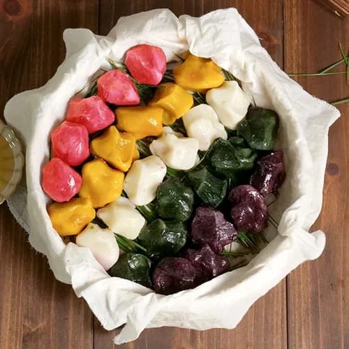 수제 녹두송편 오색송편 2종 1kg