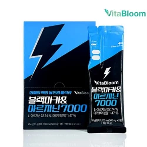 블랙마카 아르지닌 7000 31g{정제 1000mg 500mg x 2정 액상 30g} x 14포 1박스