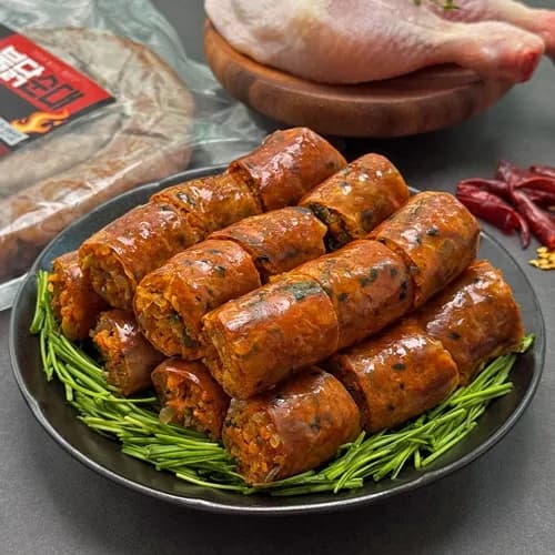 맛있게 매운 수제 불닭순대