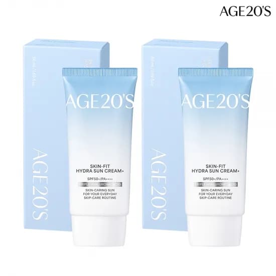 에이지투웨니스 스킨 핏 수분 선크림 플러스 50ml 2개