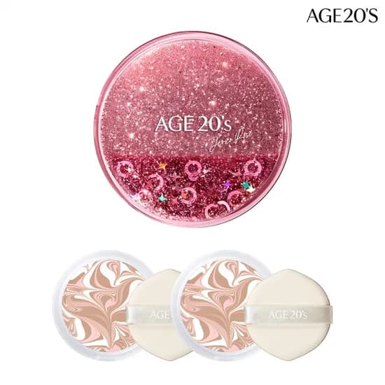 에이지투웨니스 예리코로즈 샤이닝 팩트 21호 케이스1 리필2