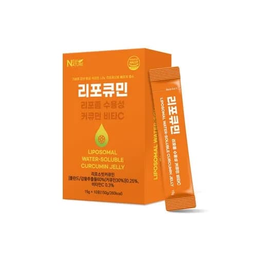 리포좀 수용성 커큐민 젤리 15g*10포 x 1박스