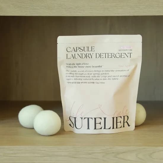 수뜰리에 8in1 올인원 캡슐세제 40개입 로즈애플 플로럴퍼퓸 린넨블랑 외 다양 15,900원