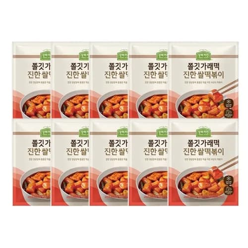 쫄깃 가래떡 진한쌀떡볶이 320g x 10팩 3200g