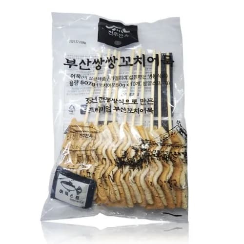 부산어묵 쌍쌍꼬치오뎅 500g x 3봉 7500원