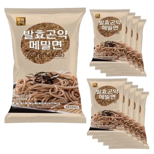 빼빼곤약 발효곤약메밀면 200g 10팩 1박스