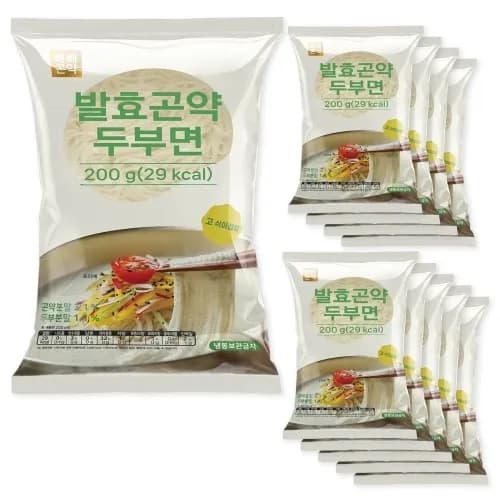 빼빼곤약 발효곤약두부면 200g 10팩 1박스