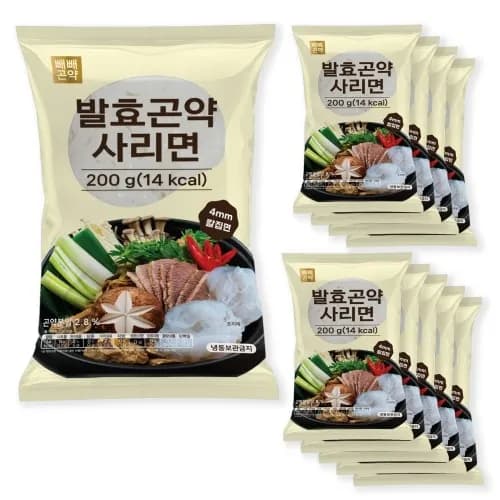 빼빼곤약 발효곤약사리면 200g 10팩 1박스