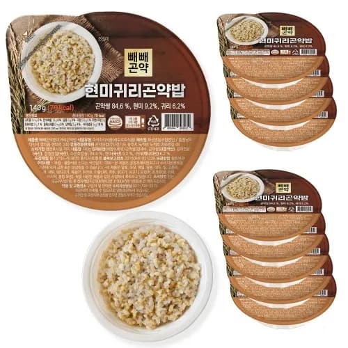 빼빼곤약 현미귀리곤약밥 140g 10개 1박스