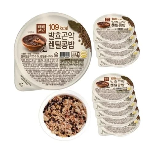 빼빼곤약 발효곤약렌틸콩밥 150g 10개 1박스