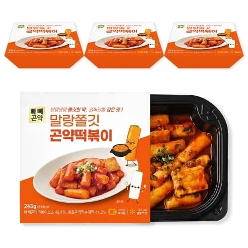 빼빼곤약 곤약떡볶이 243g 4개 1박스