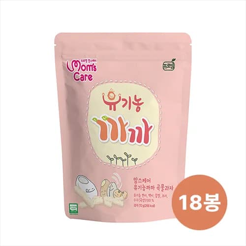맘스케어 유기농 까까 곡물과자 70g x 18입 1박스
