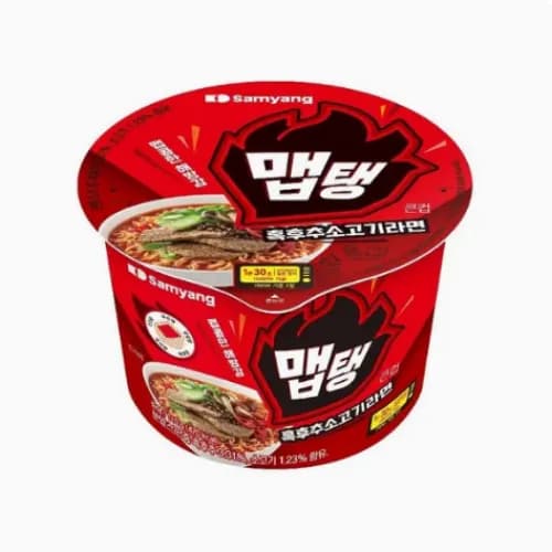 큰컵 맵탱 흑후추소고기라면 110g x 1개 (8개이상구매가능)