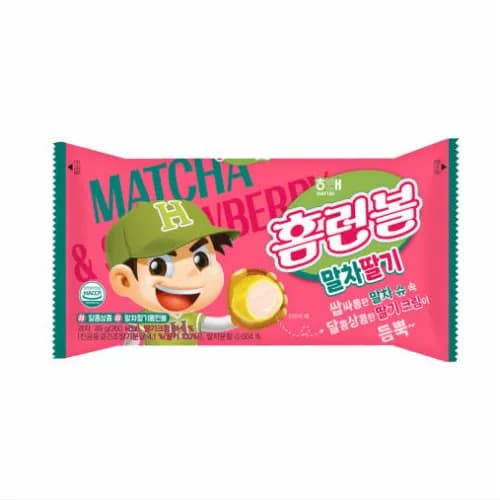 홈런볼 말차딸기 49g x 1개 (4개이상구매가능)