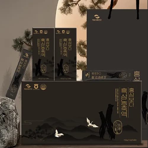 흑삼농축액 12g*60포 x 1박스 (2개월분) + 선물용 쇼핑백