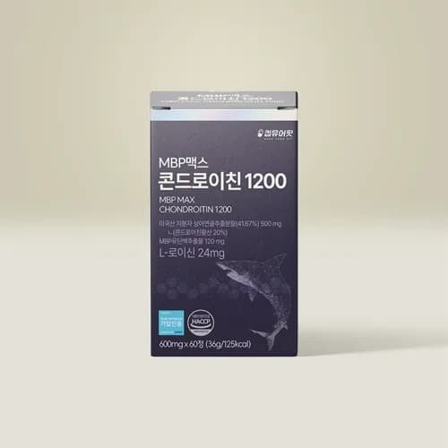 mbp 맥스 콘드로이친 1200 600mg 60정 1박스