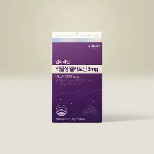 식물성 멜라토닌 3mg 멜라라인 600mg 30정