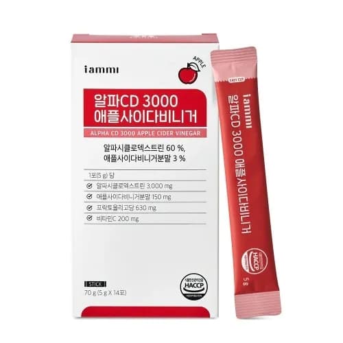 알파CD 3000 애플사이다비니거 5g*14포 X 1박스 (무료배송)