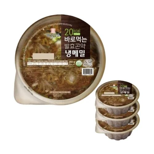빼빼곤약 다먹어도 79kcal 바로먹는 발효곤약 냉메밀 350g 4개