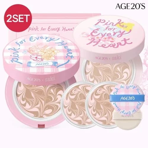 AGE20S 디오리진 에센스팩트 사키에디션 본품2개+리필2개+에어퍼프2개 (무료배송)