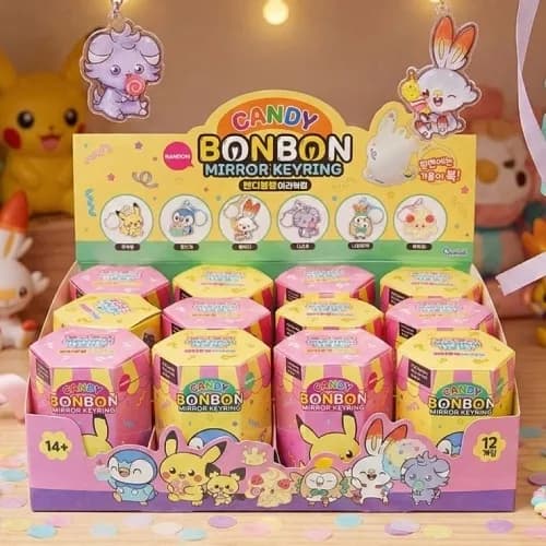 포켓몬 포켓피스 캔디봉봉 미러 키링 12EA
