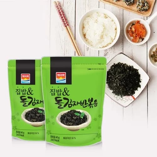 집밥 & 돌김자반볶음 40g(5개이상) (무료배송)
