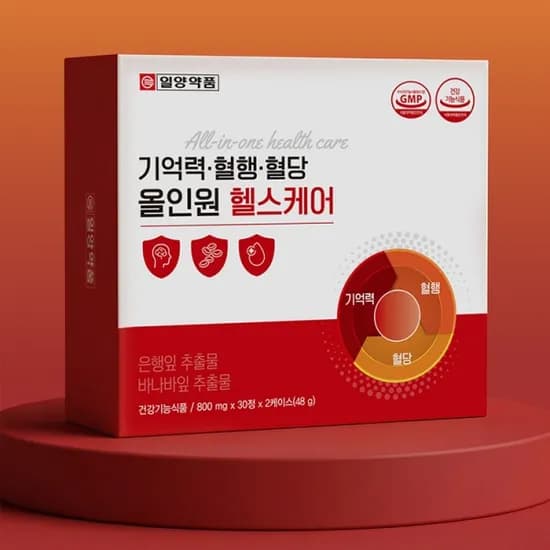 기억력·혈행·혈당 올인원 헬스케어 800mg x 60정 (무료배송)
