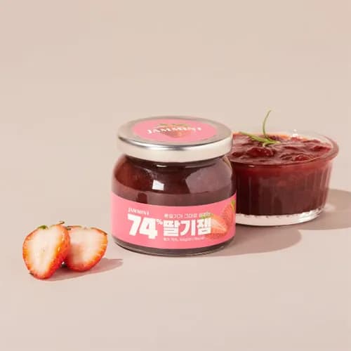 잼민트 74% 고함량 딸기잼 165g