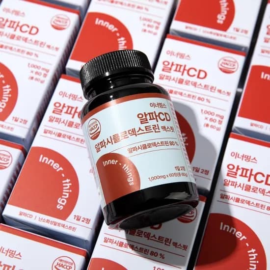 알파 CD 알파시클로덱스트린 맥스핏 1000mg x 60정 (무료배송)