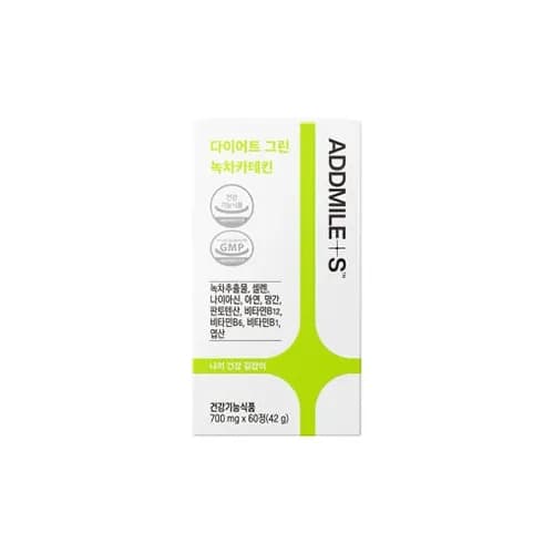 애드마일스 다이어트 그린 녹차카테킨 700mg*60정(42g) x 3박스