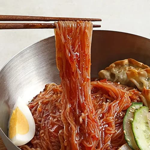 핫이슈 비빔냉면 312g x 4팩 (총4인분)