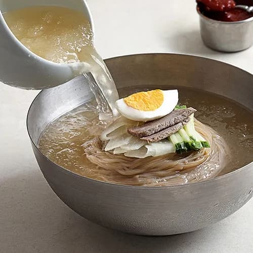 핫이슈 물냉면 539g x 4팩 (총4인분)