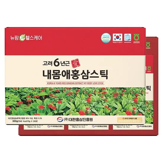 고려 6년근 내몸애 홍삼스틱 10g x 30포 (무료배송)