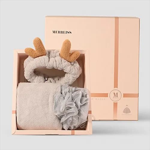 멀블리스 바스툴세트(수건+헤어밴드+샤워볼)