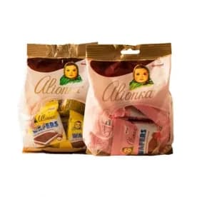 웨이퍼 위드 밀크필링&딸기향/헤이즐넛 200g*12개 x 1박스 골라담기 (무료배송)